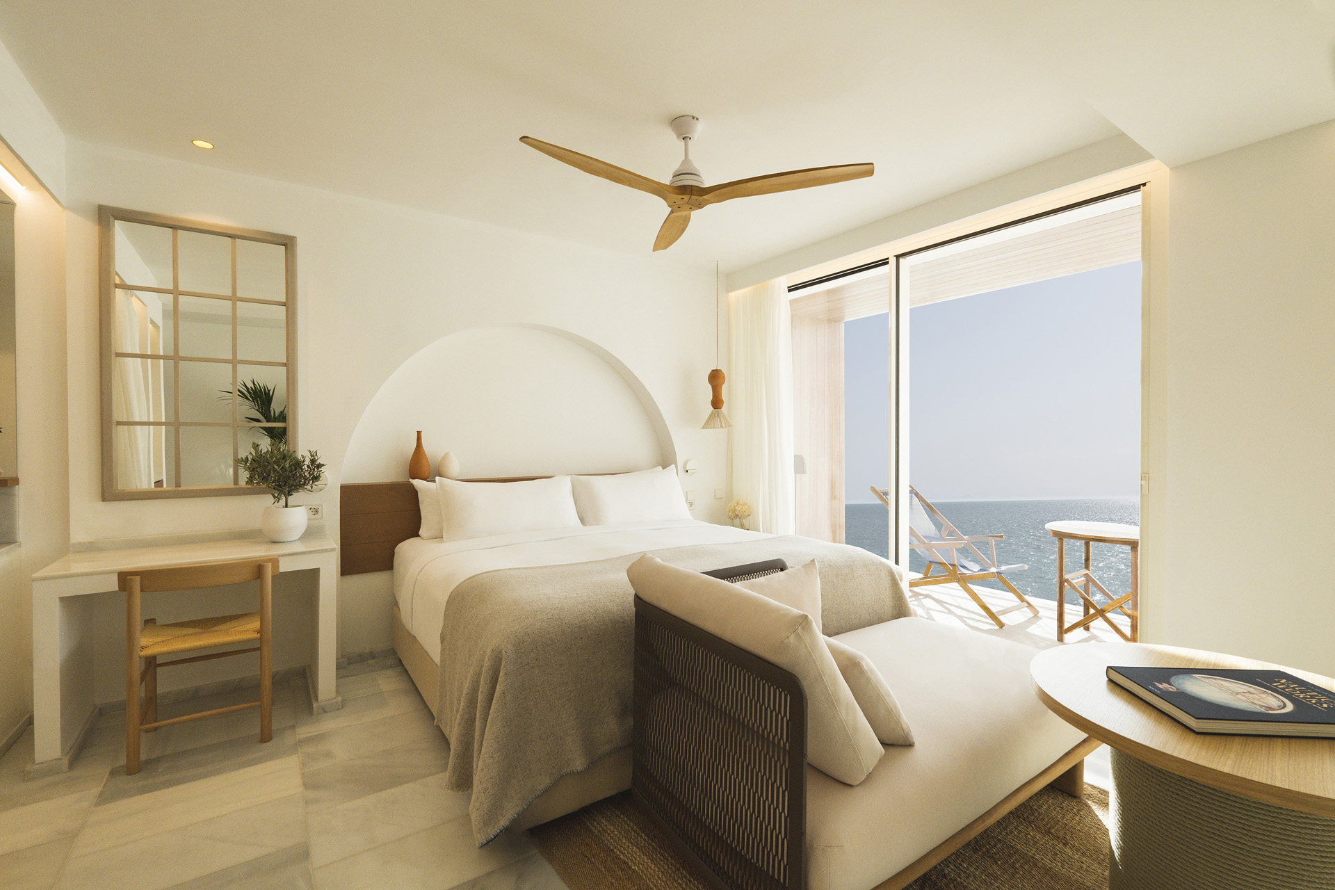 Villa Le Blanc Gran Melia supreme room with a sea view