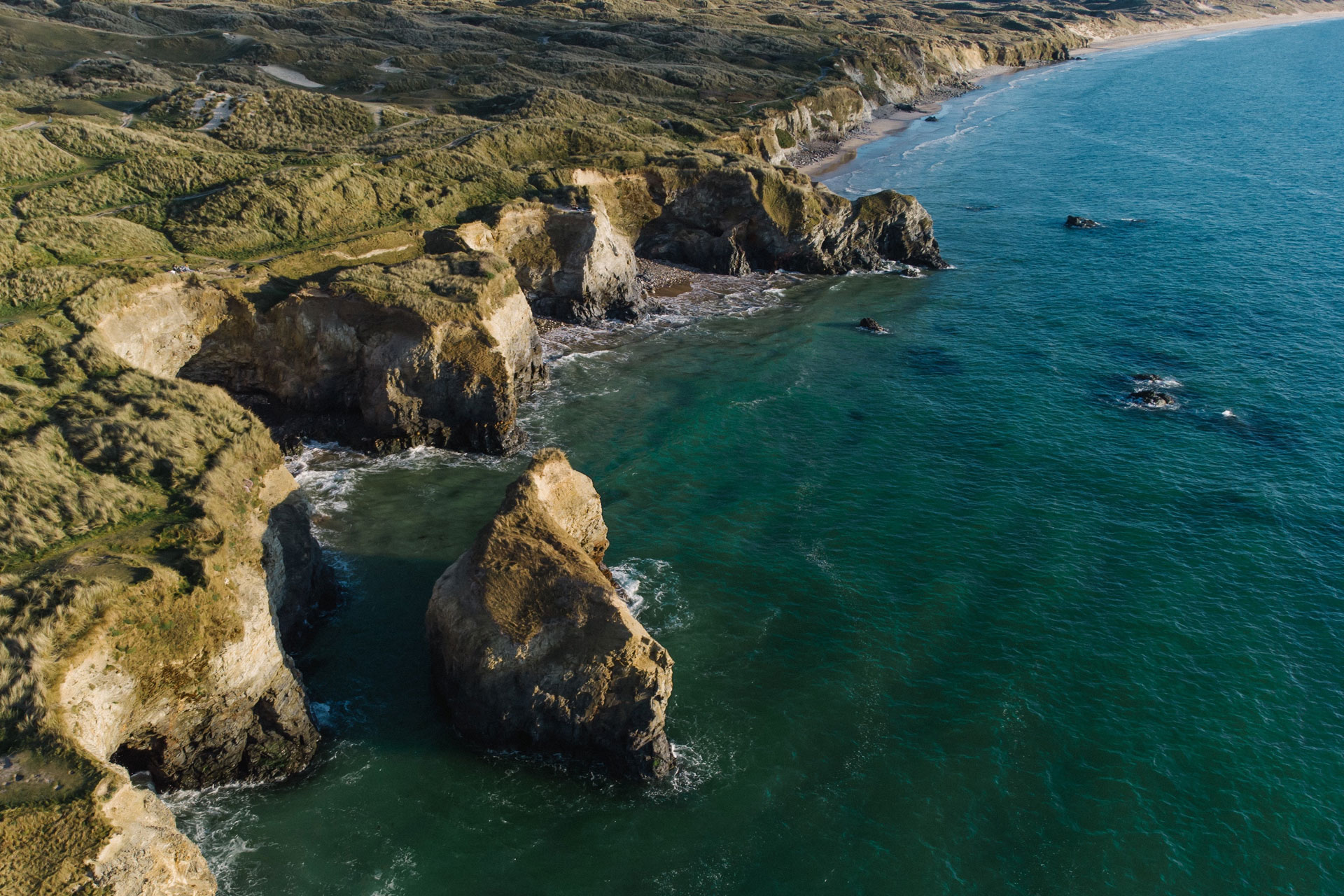 Cornwall coast line