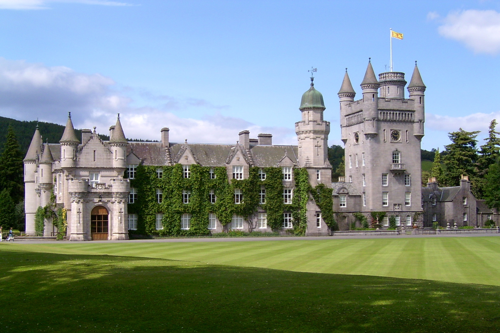 Balmoral Castle with ivy