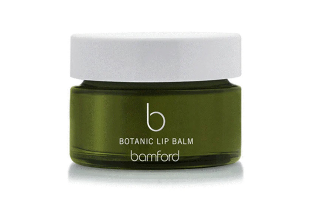 Green tub of lip balm