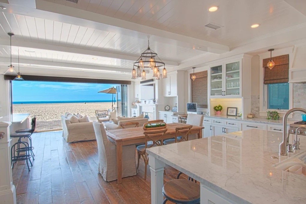 Beach house on the sand in Orange County, California