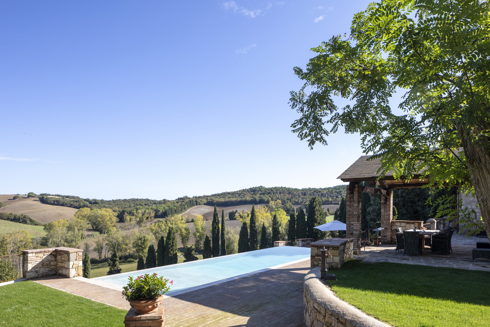 Borgo Pignano, autumn, Volterra, Tuscany, Italy