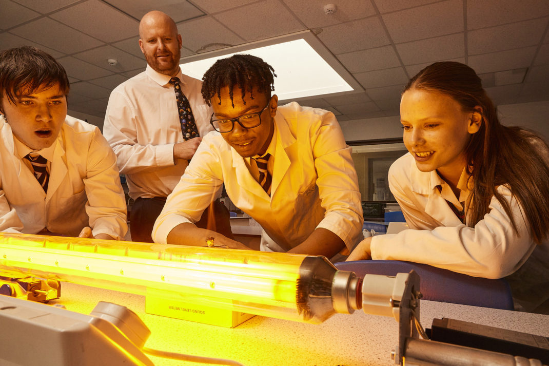 Downsend Students in Science Classroom