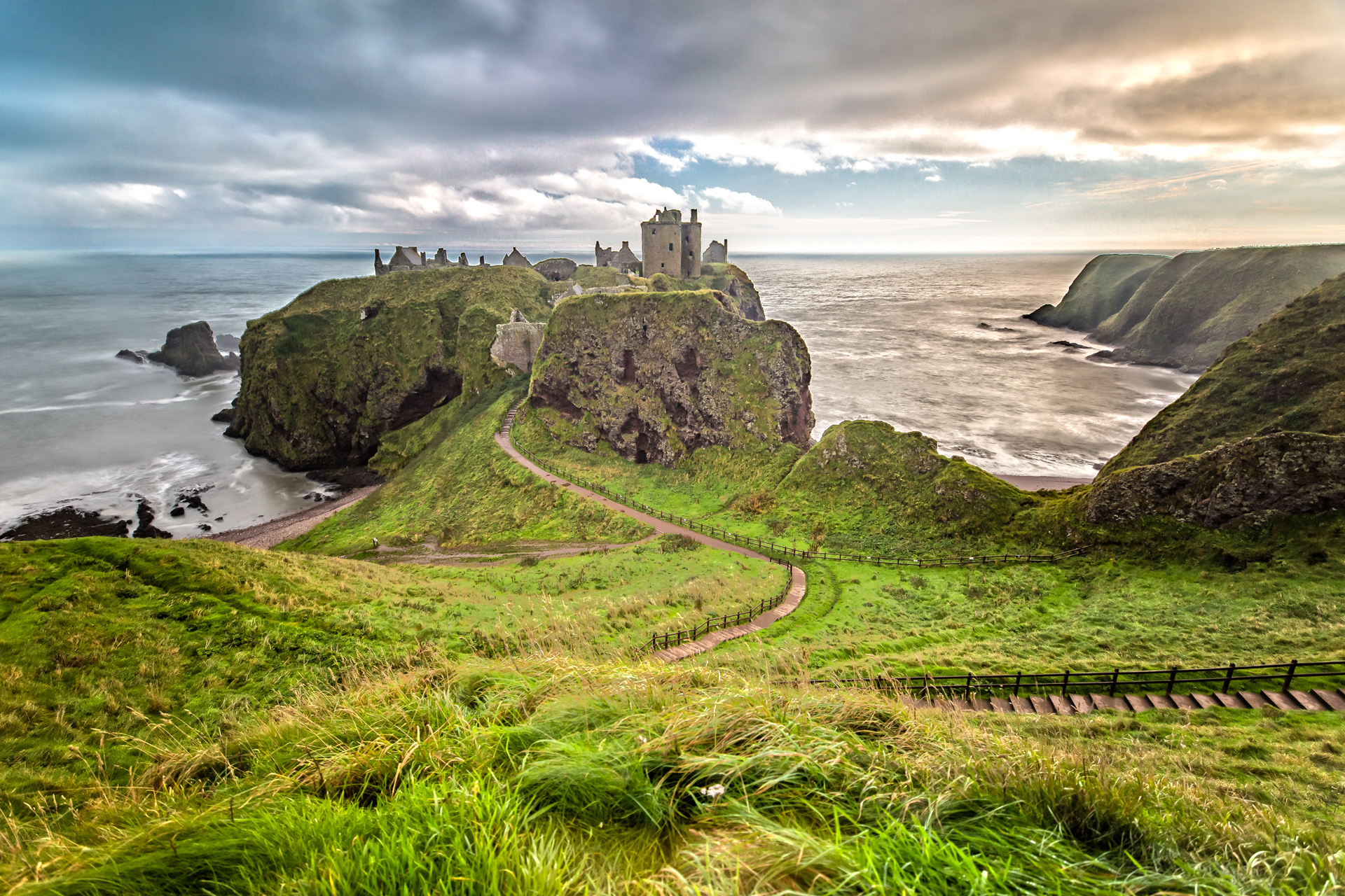 The Dunnottar Castle from above