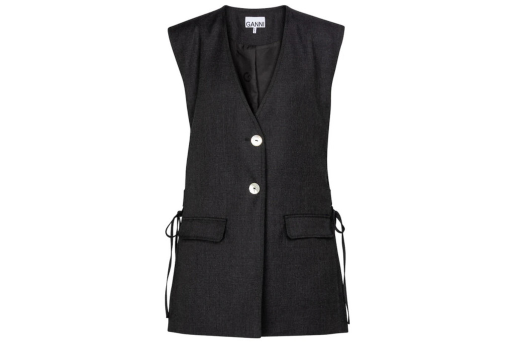 Long black vest