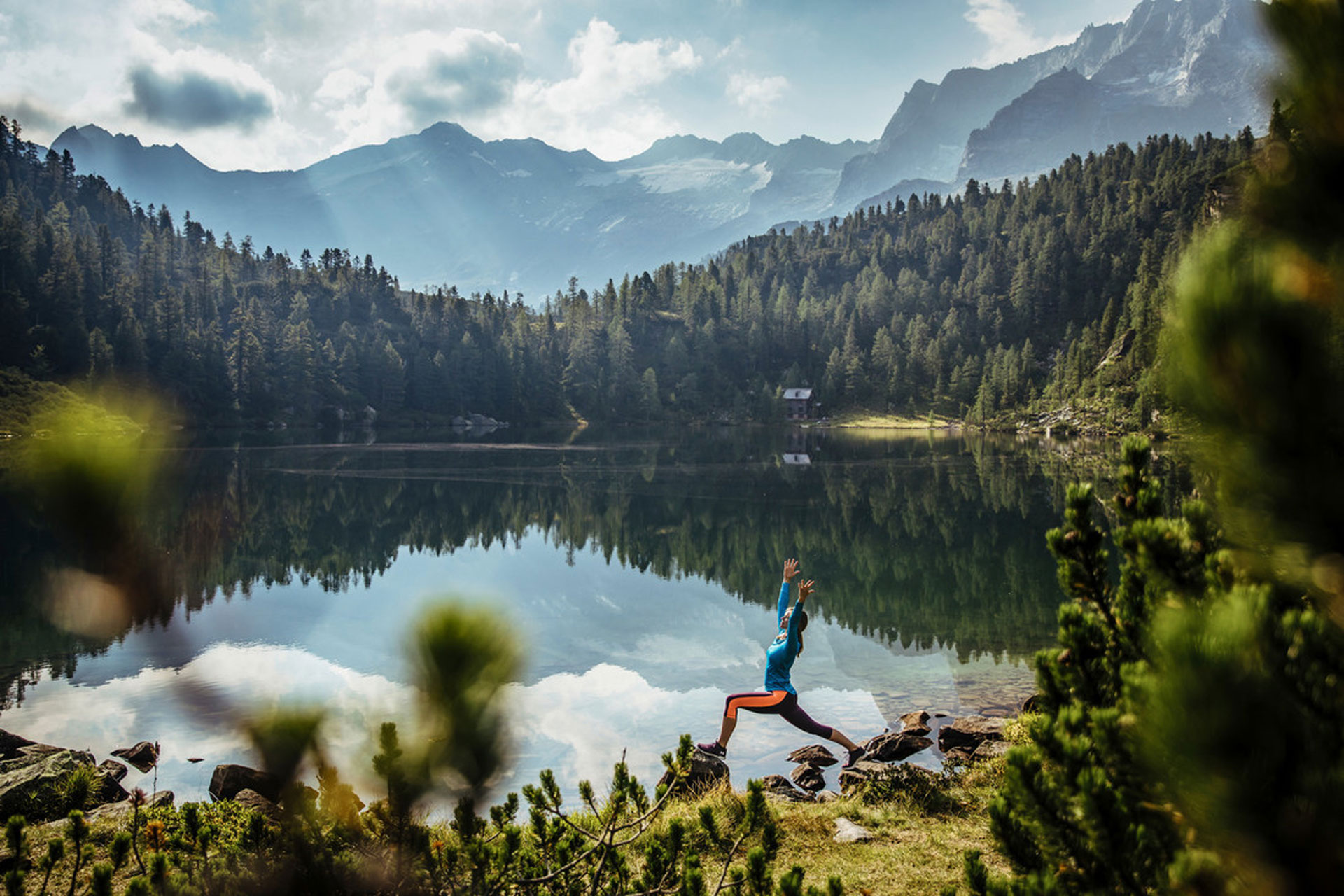 Yoga in the mountains