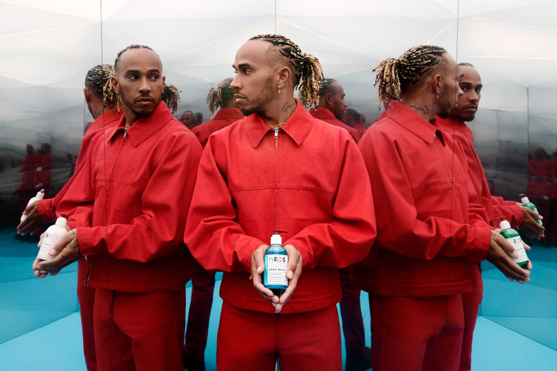 Lewis Hamilton INEOS Hygienics Limitless Campaign