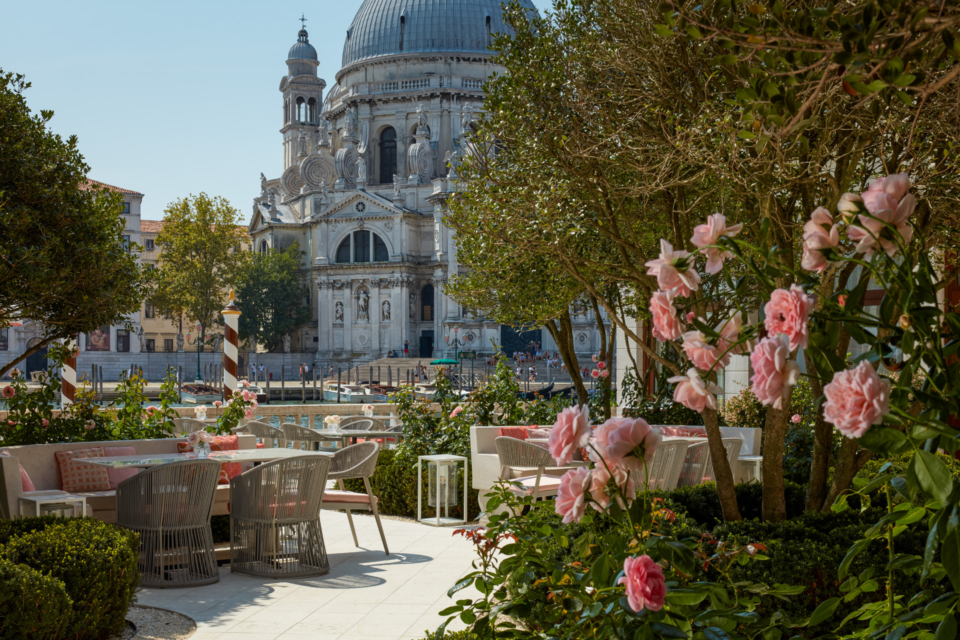 Italianate Garden at St Regis hotel, Venice