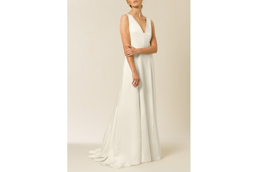 Woman in white dress