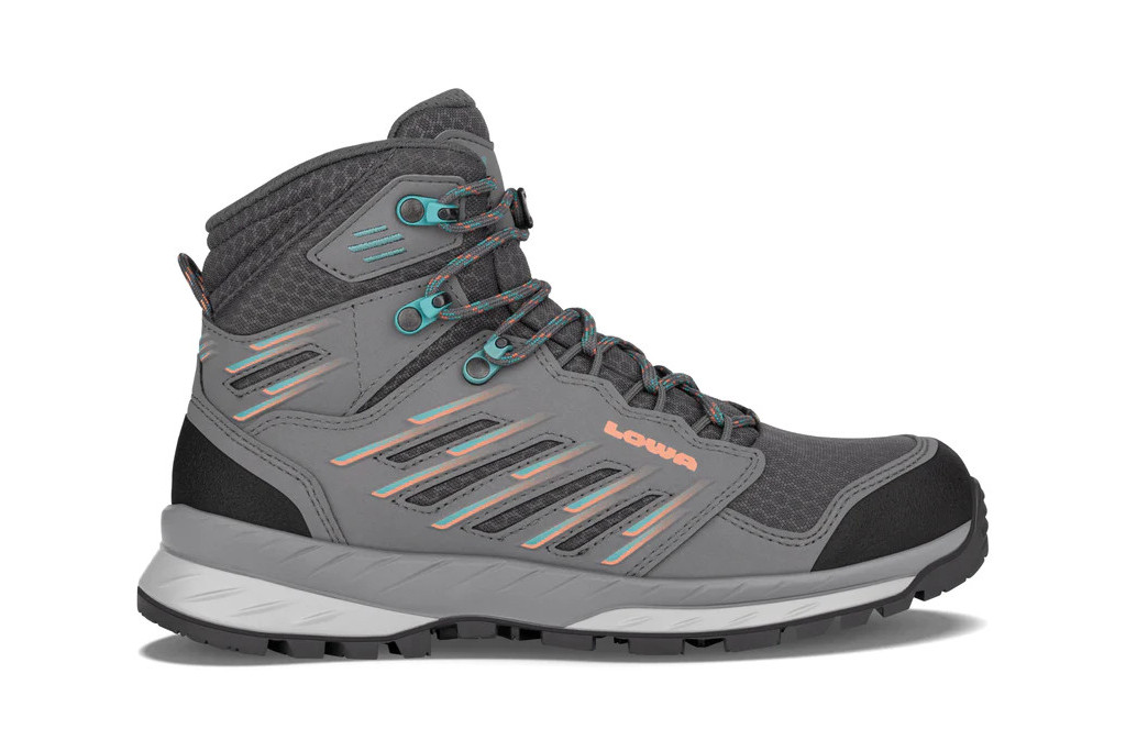Grey walking boot