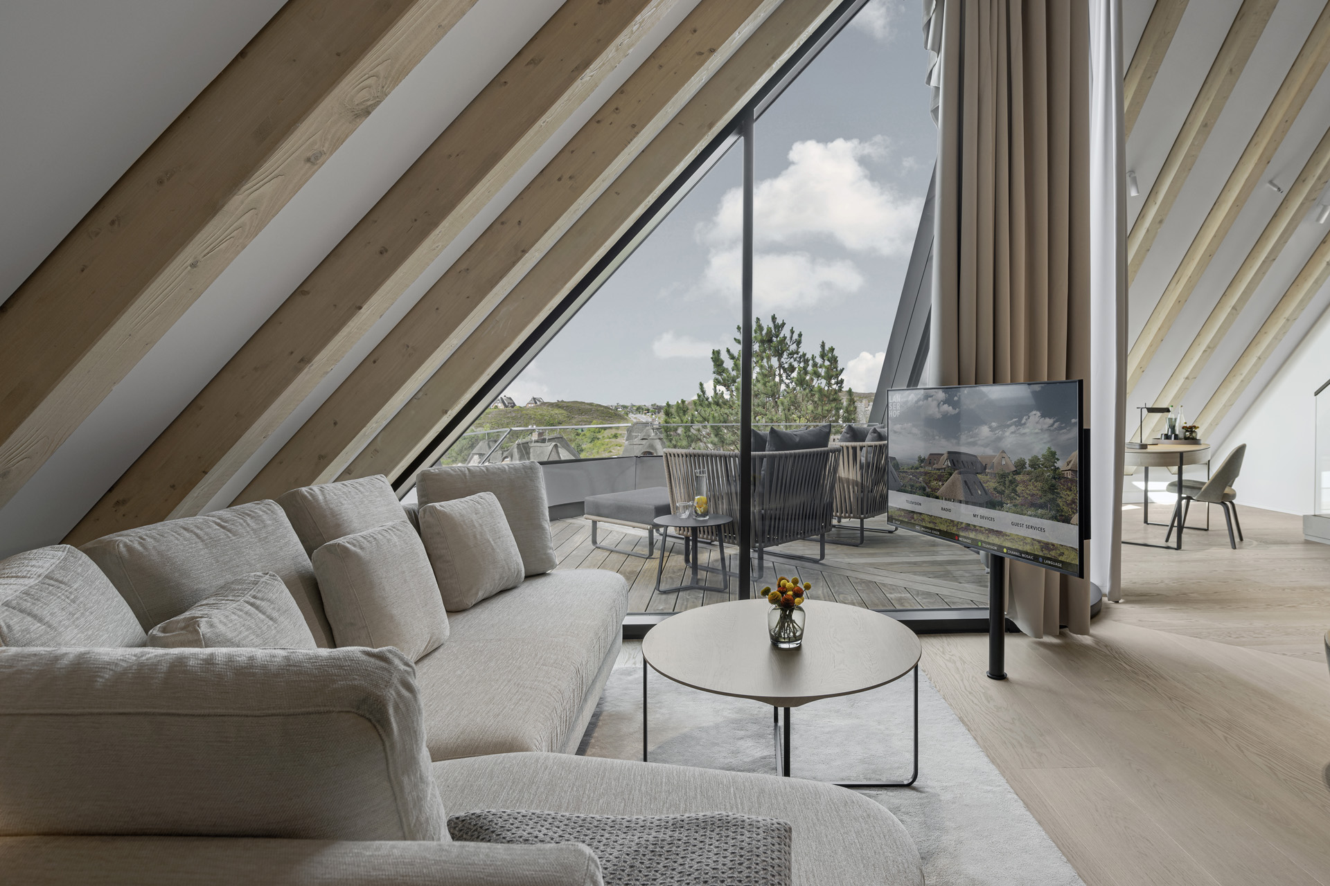 A suite at Lanserhof Sylt