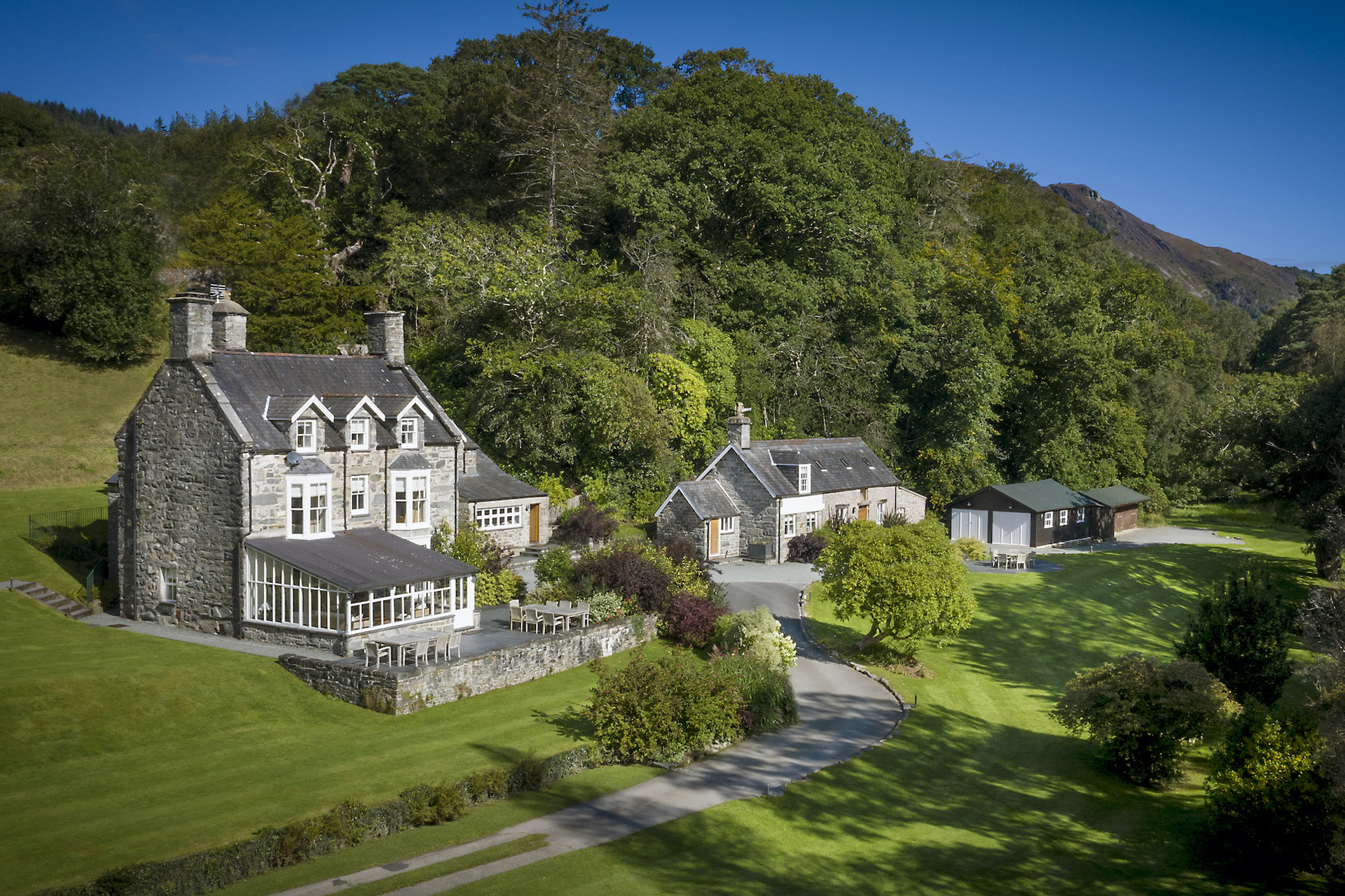 the exterior of Tan Llan in the countryside