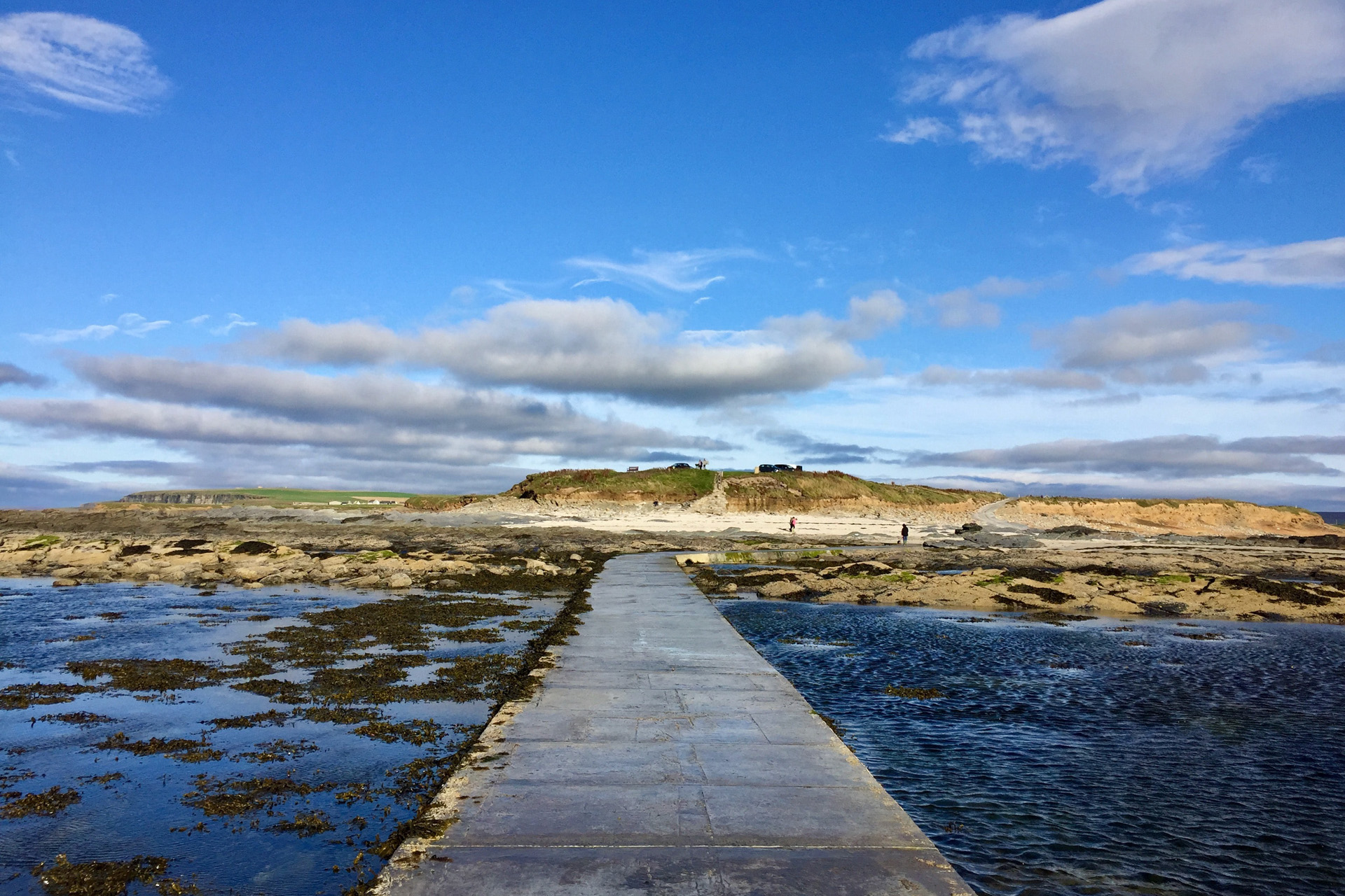 a path over marshy sea
