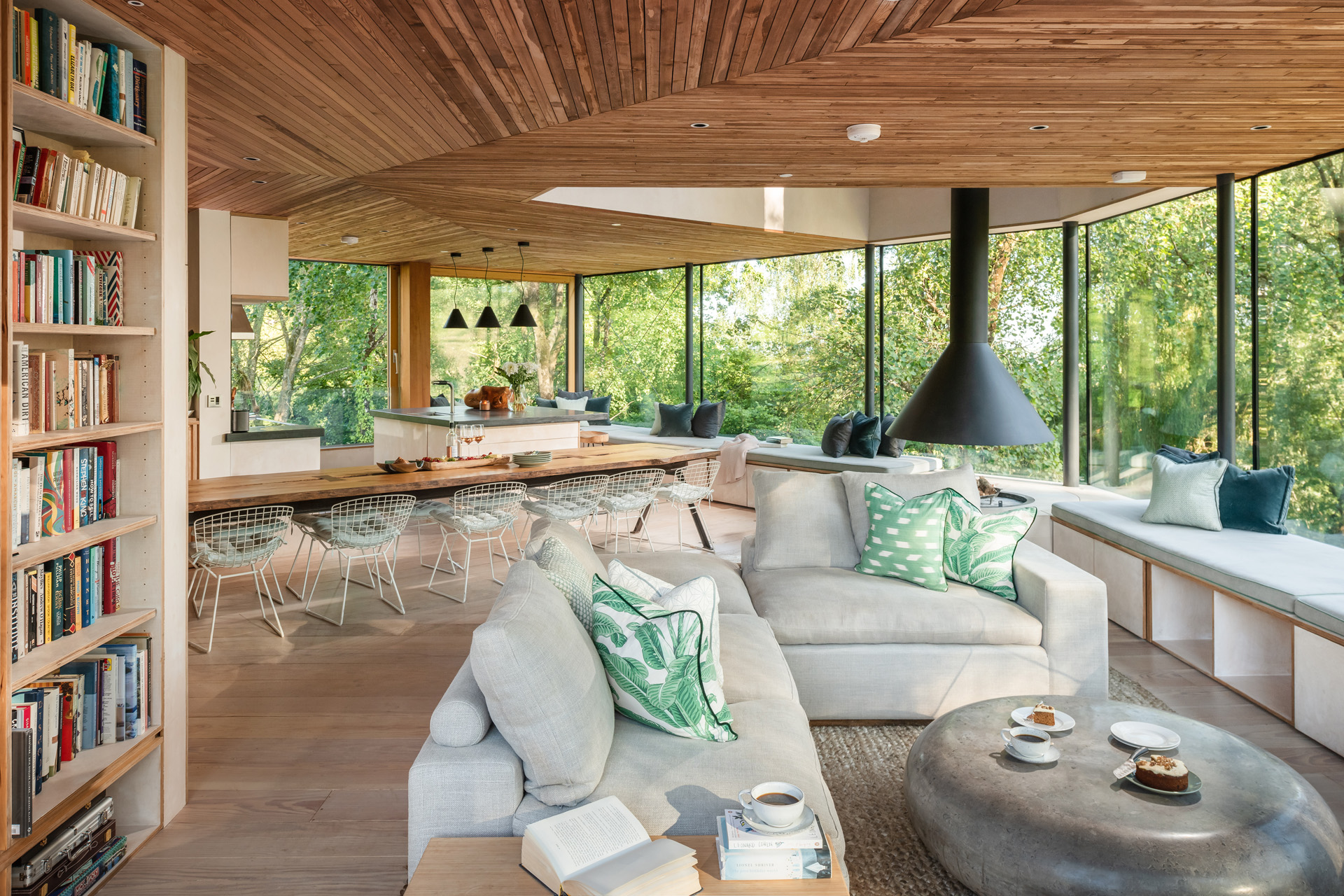 a large, open plan living area