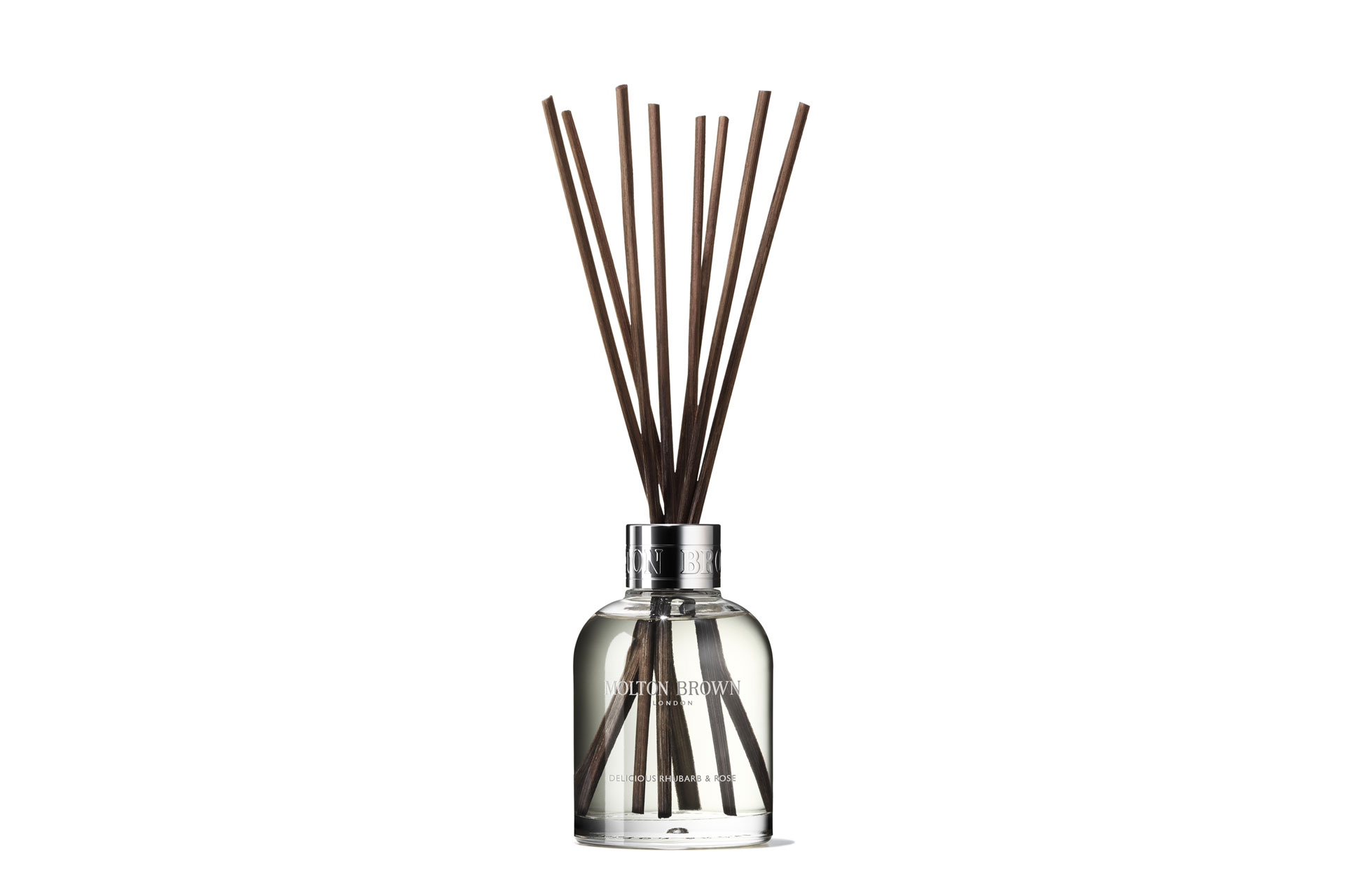 Delicious Rhubarb & Rose Aroma Reeds, £48, moltonbrown.co.uk