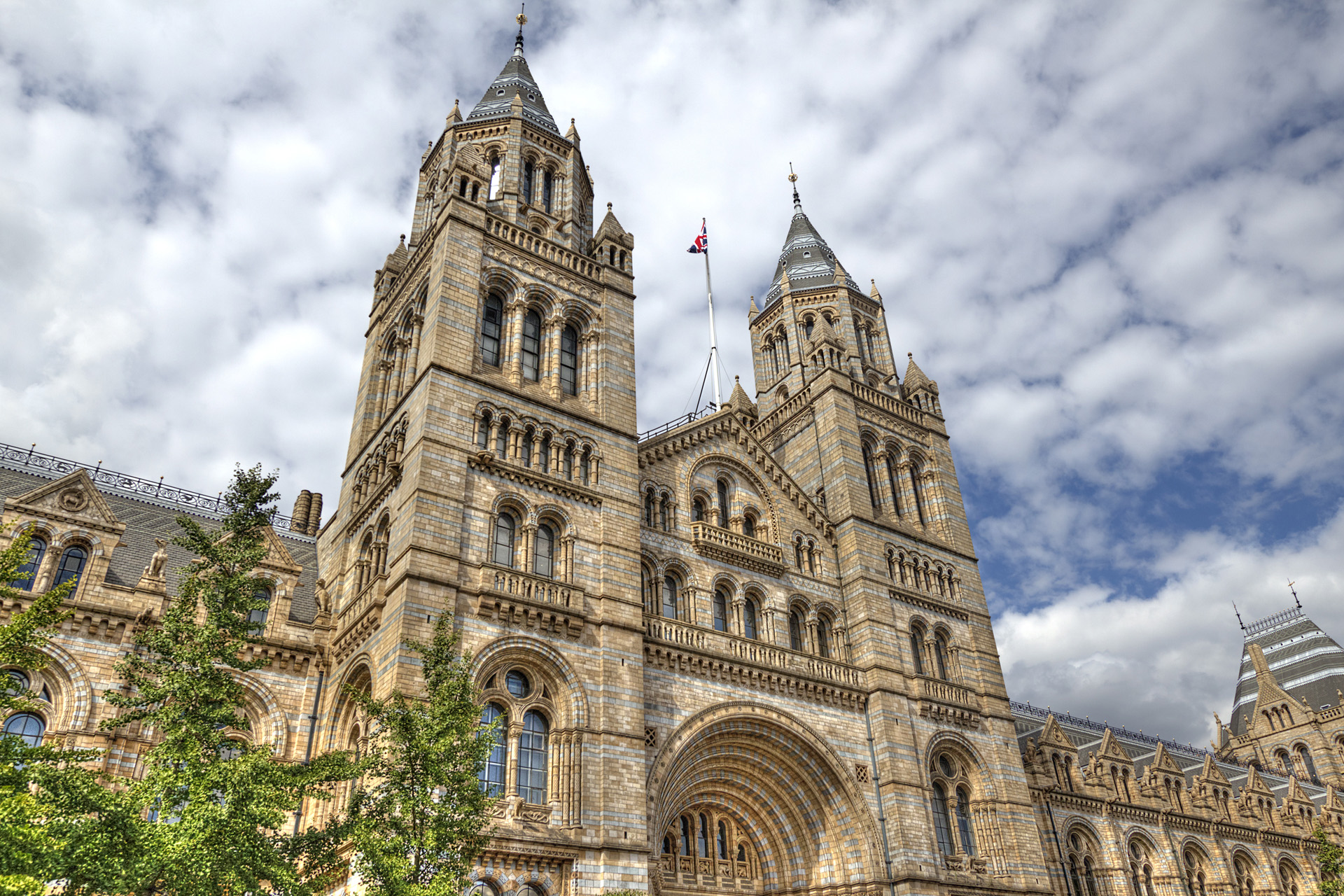 "The National History Museum in Kensington, London, UK"