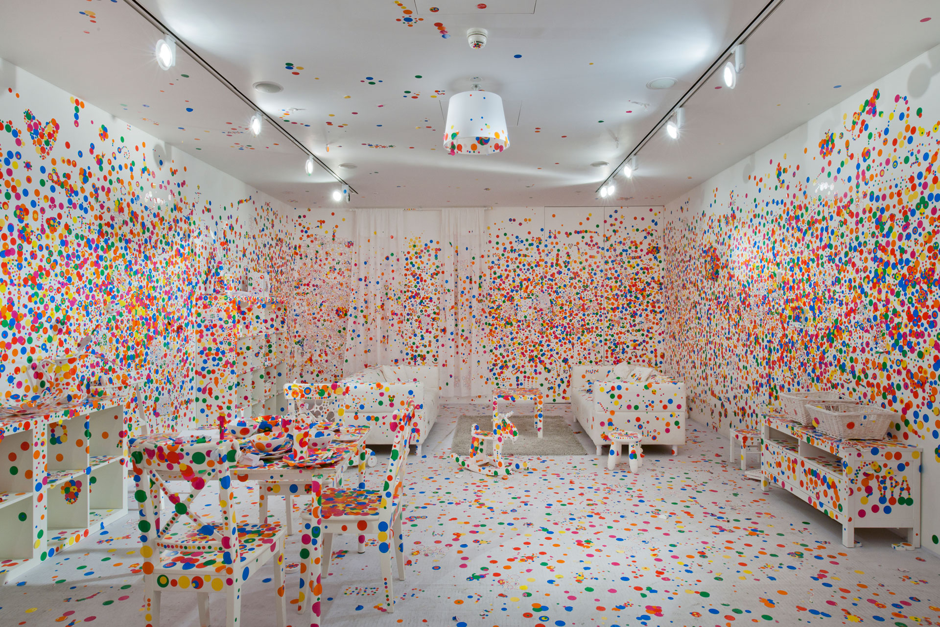 Yayoi Kusama The Obliteration Room at The Tate Modern