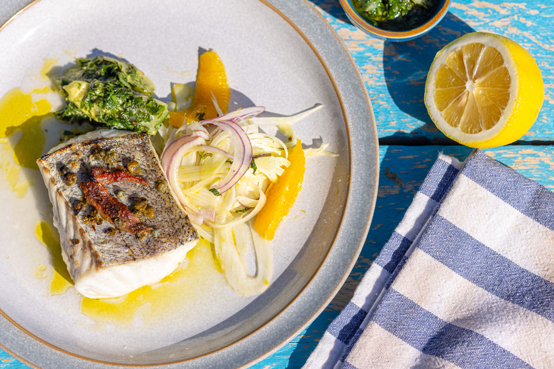 Mitch Tonks’ Hake with Fennel Salad