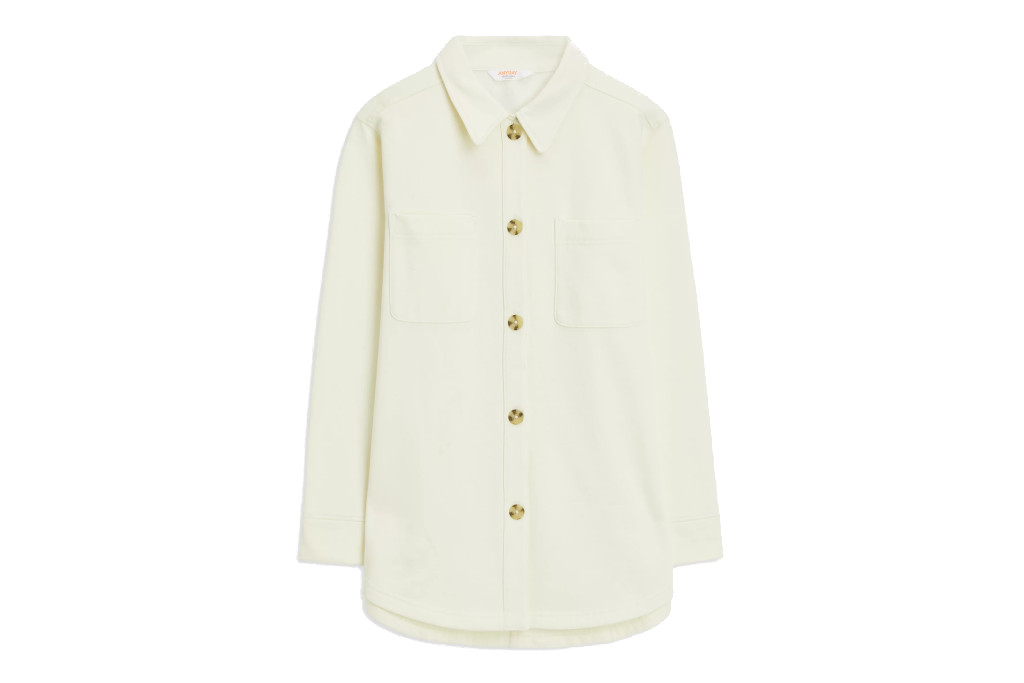 Cream coloured shacket