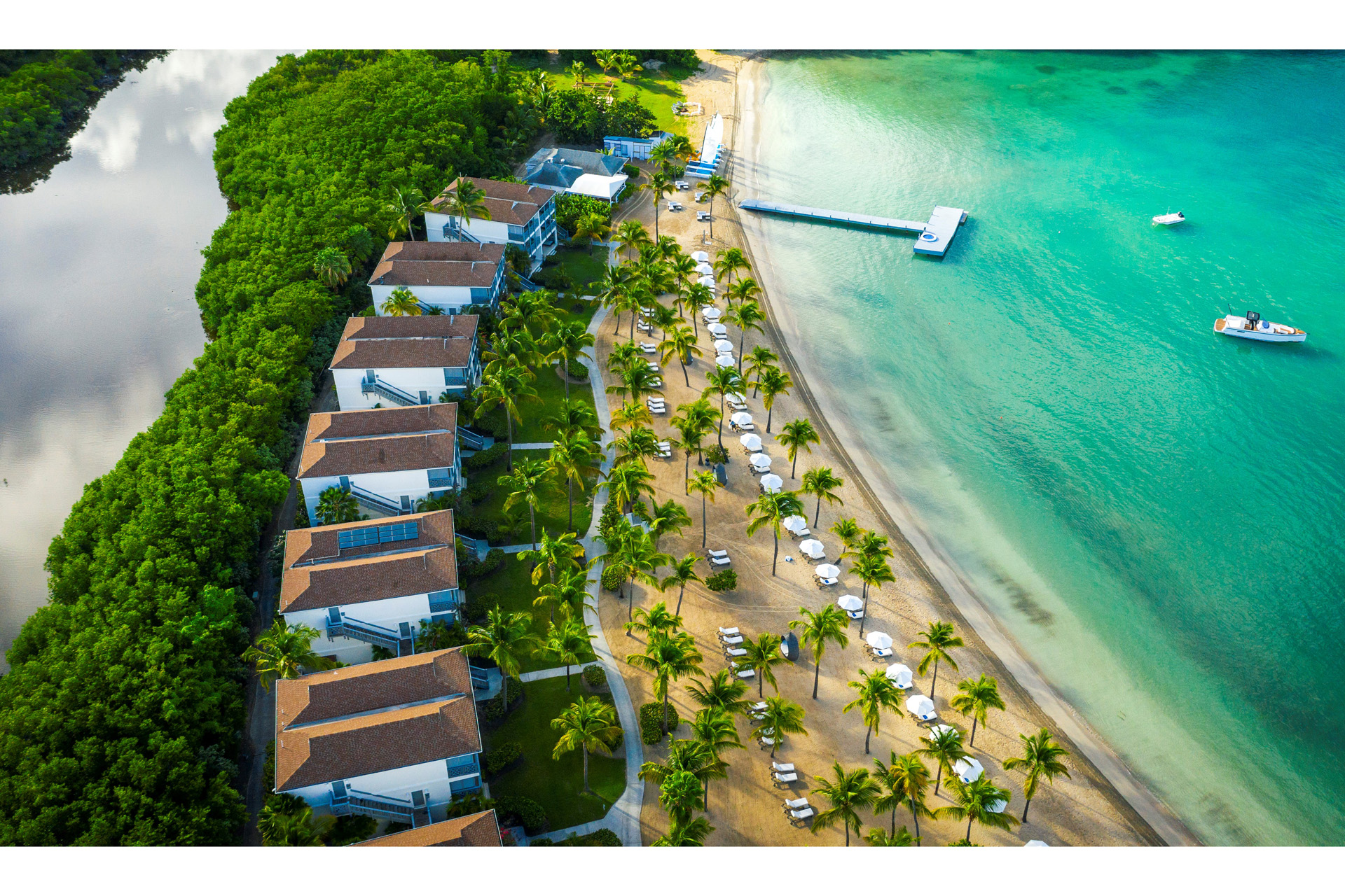 Carlisle Bay Aerial Beach