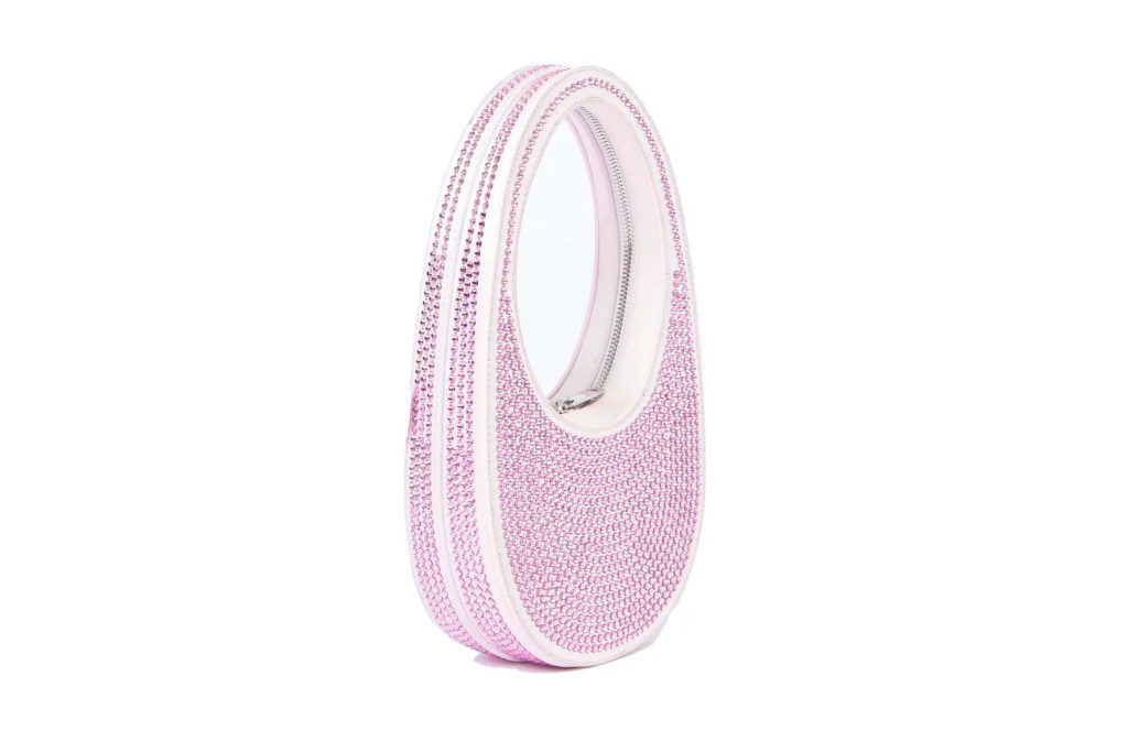 Pink rhinestone handbag