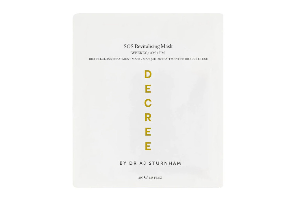 White sheet mask packet