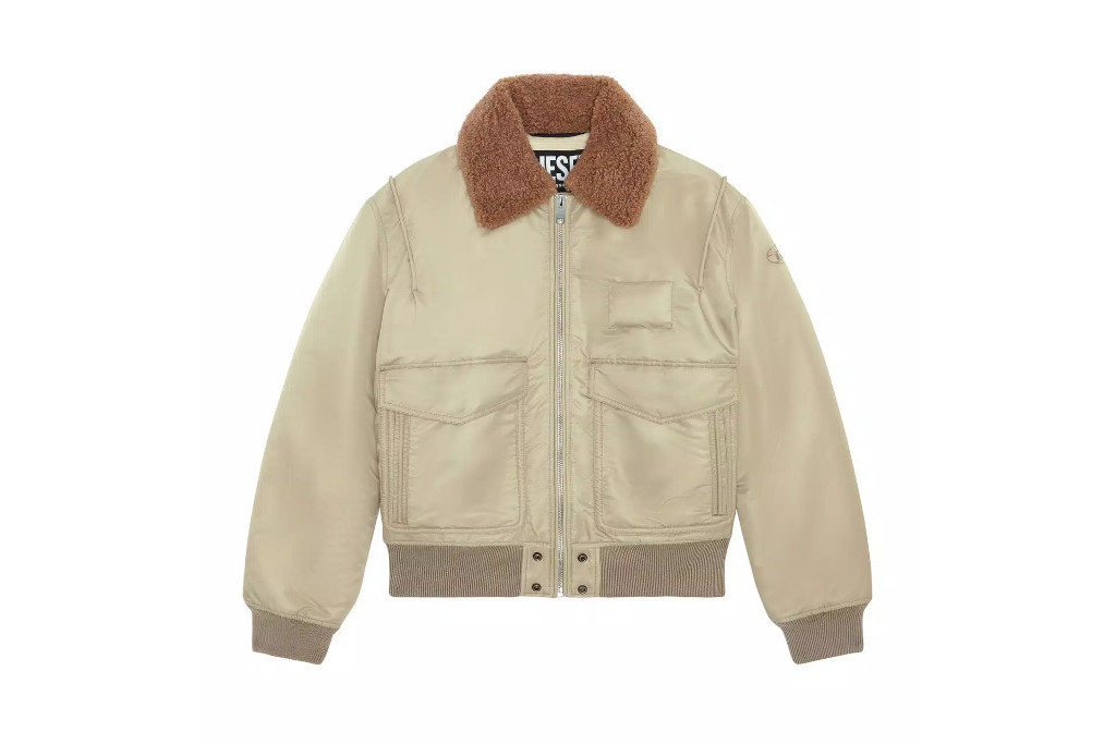 Light brown bomber jacket