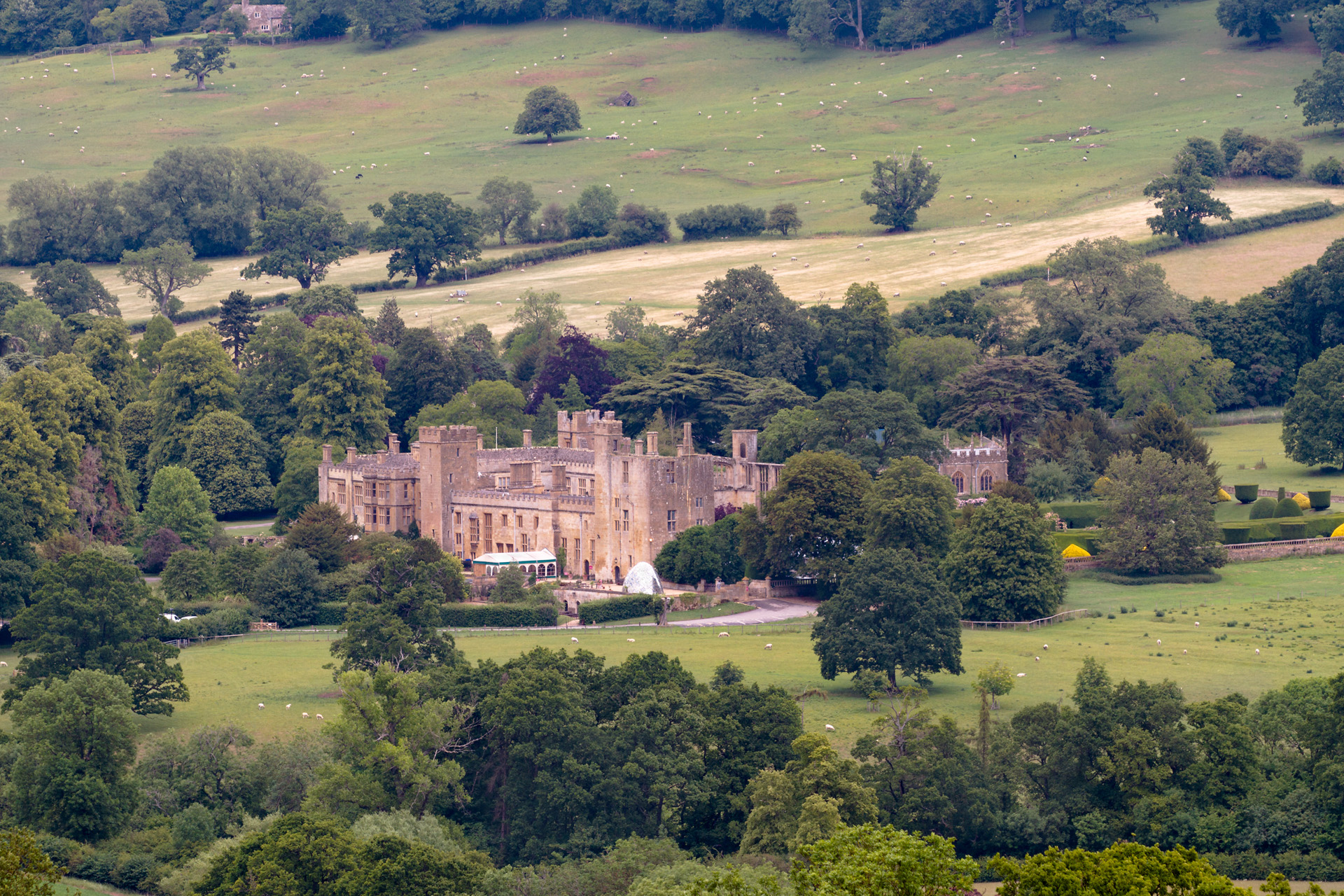 Sudeley Castle near Winchcombe, Cotswolds, Gloucestershire, UK