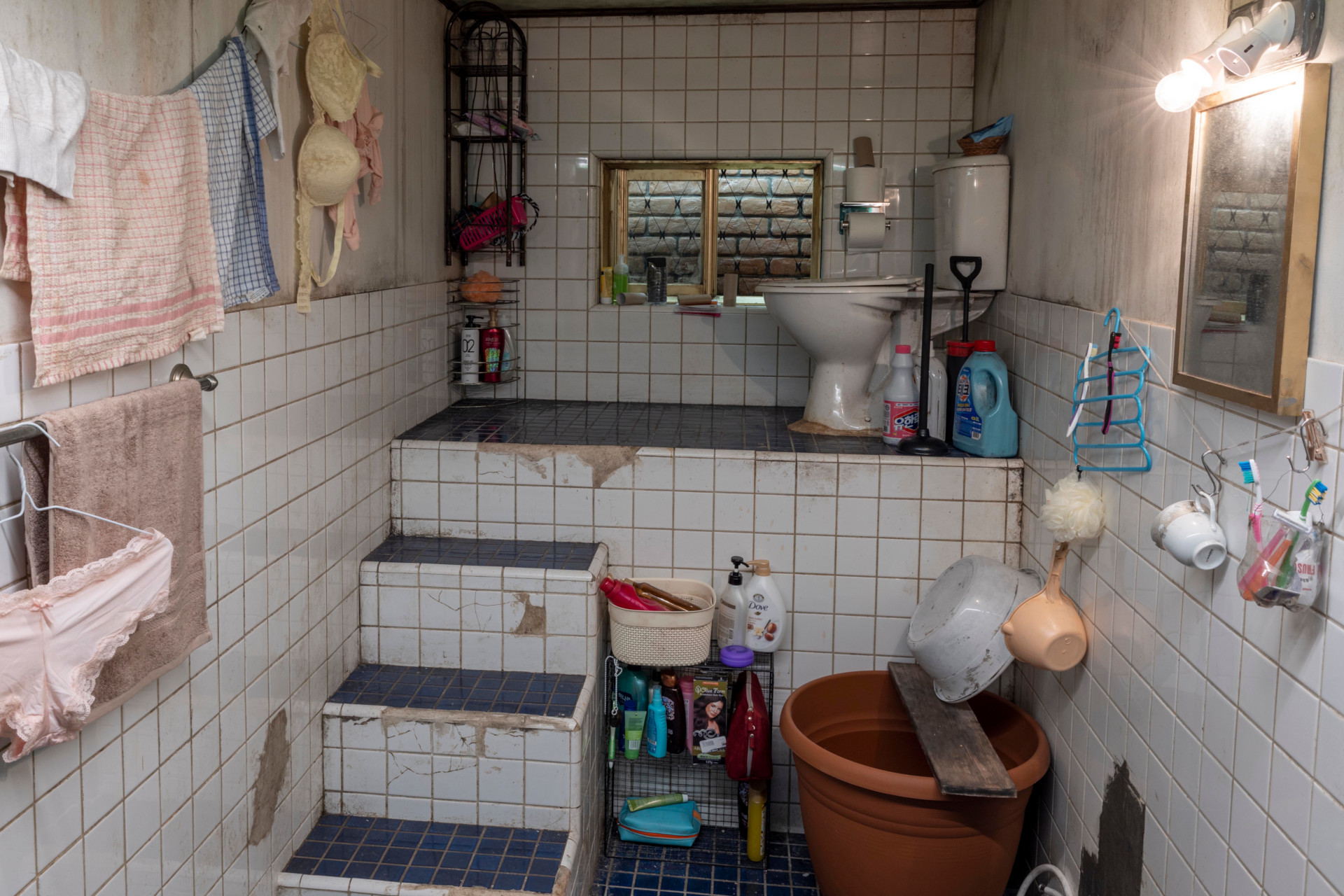 Recreation of downstairs bathroom from the film Parasite
