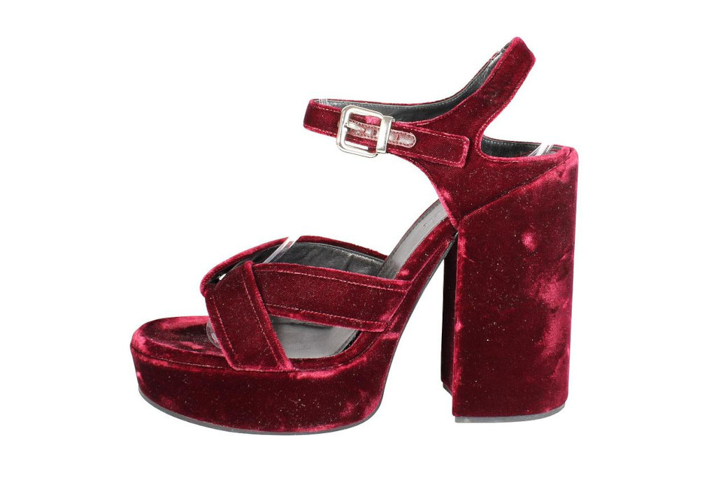 Red velvet heel