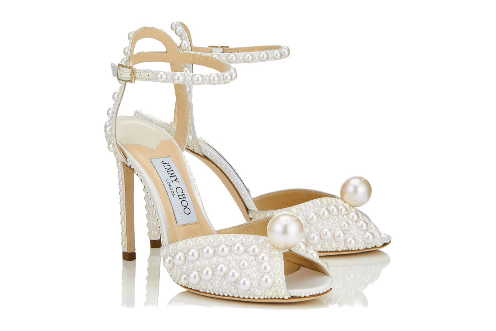 Pearl-covered heels