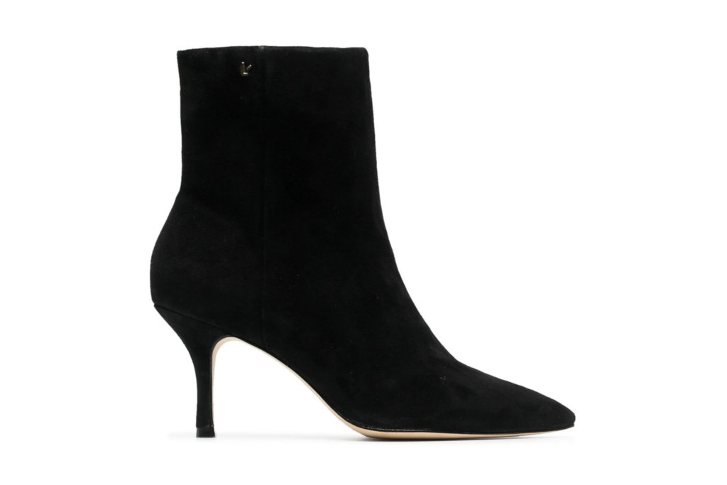 Black suede ankle boot