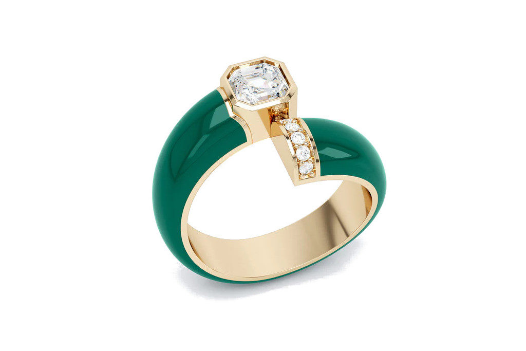 Green toi et moi ring
