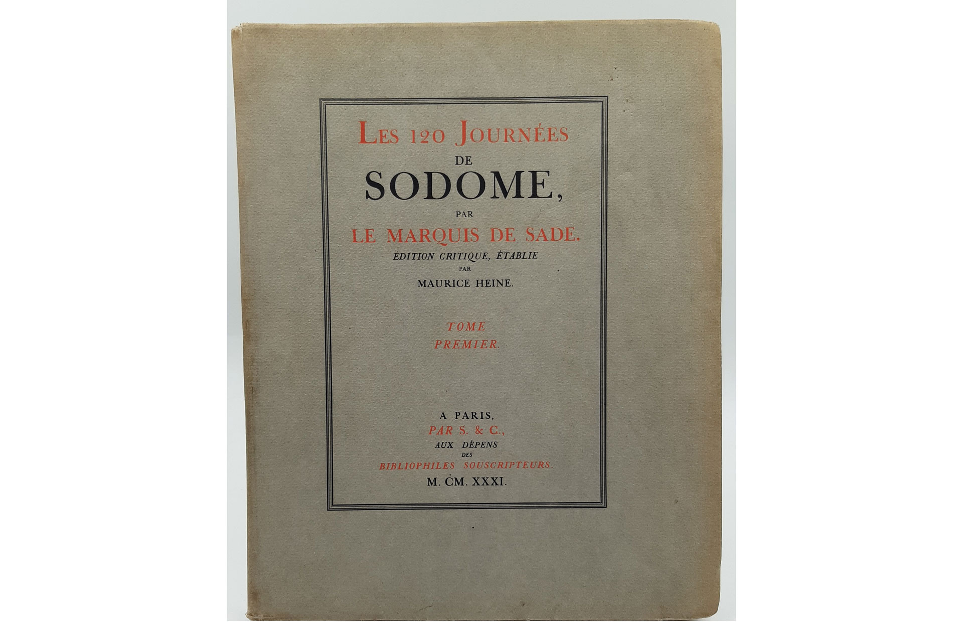 Marquis de Sade, 120 Days of Sodom