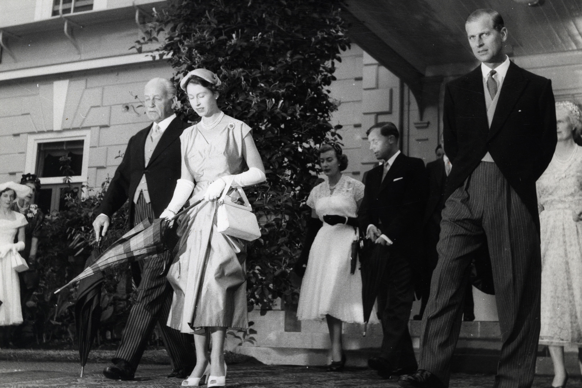 Queen Elizabeth and Prince Philip, House Garden Party (1953)
