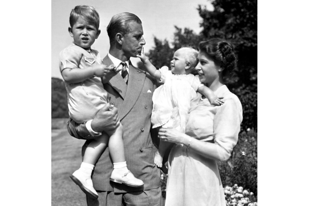 The Queen, Prince Philip, Prince Charles and Princess Anne