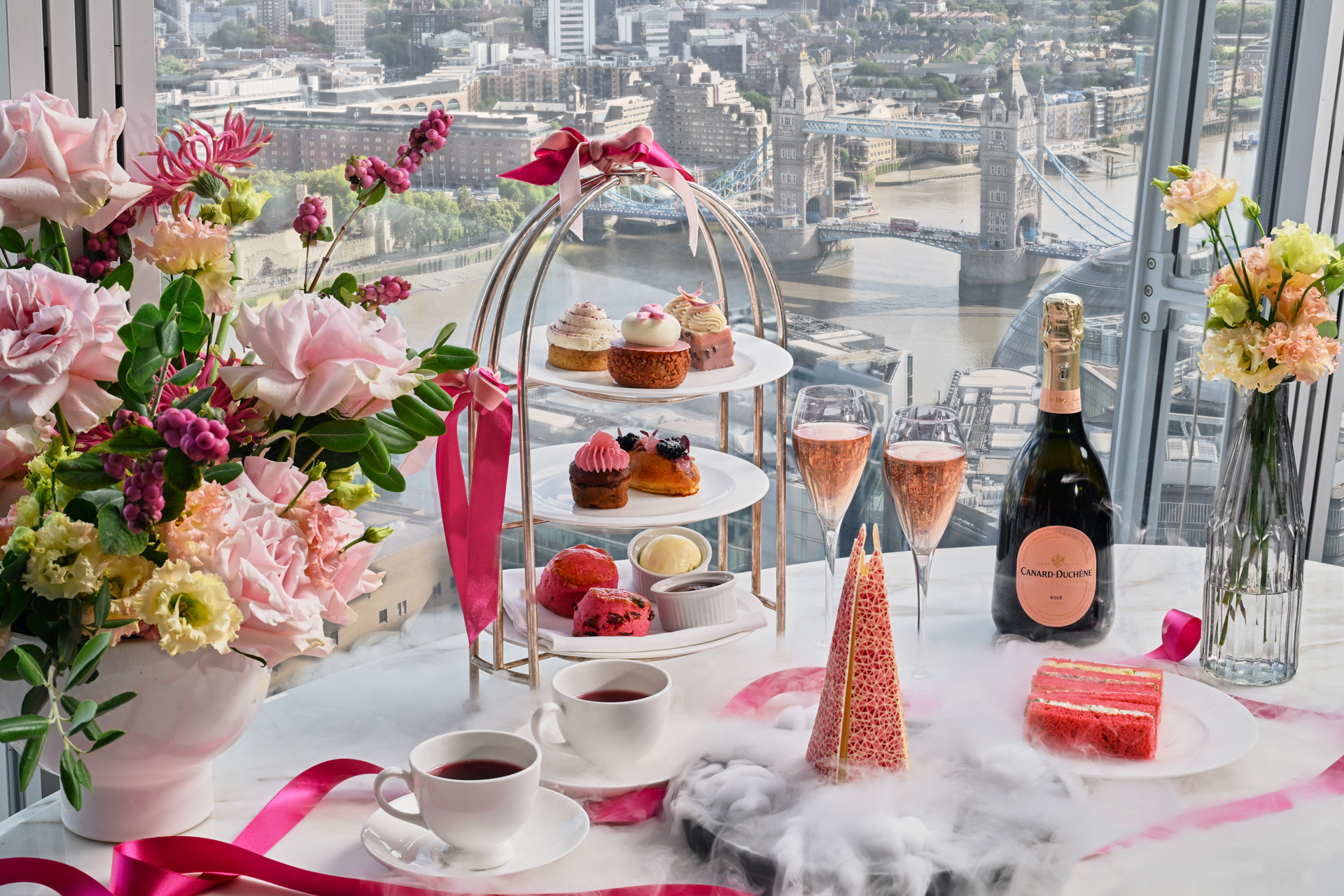 Clouds of Pink Afternoon Tea