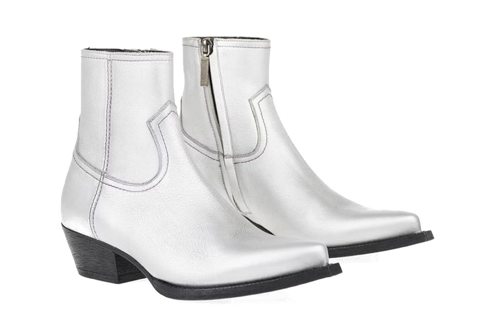 Silver boots
