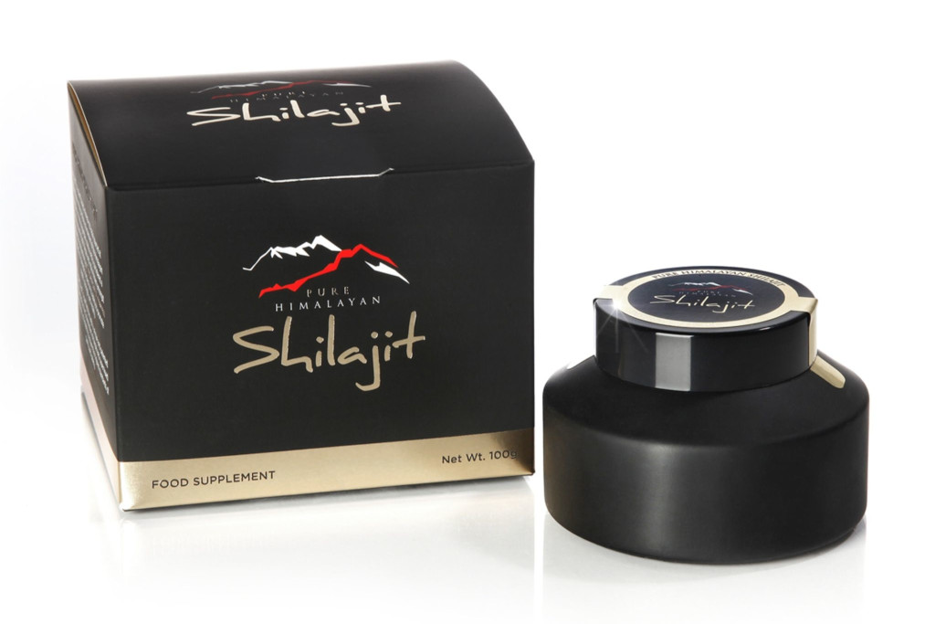 Black box and bottle with gold edges