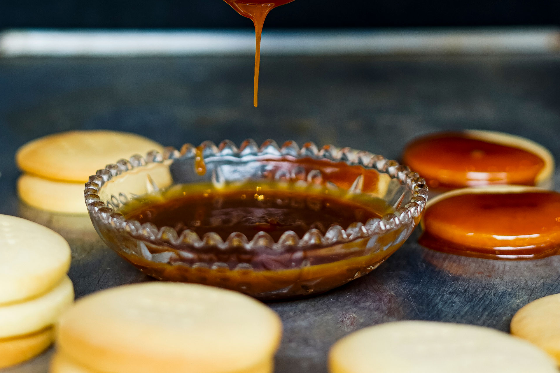 Spicy ginger caramel shortbread