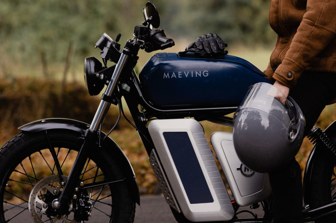 a close up shot of the Maeving RM1 motorbike