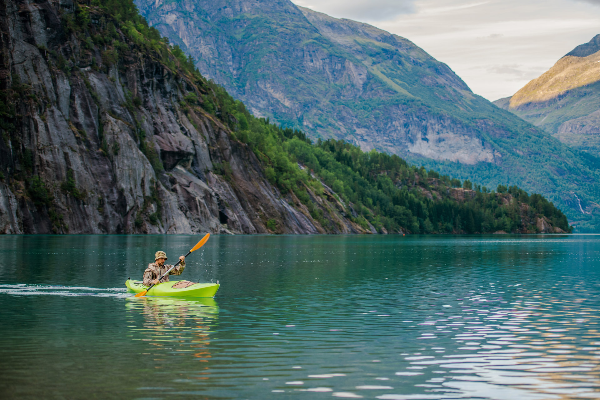 kayaking in Norway