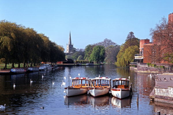 View along River Avon, Stratford-upon-Avon.