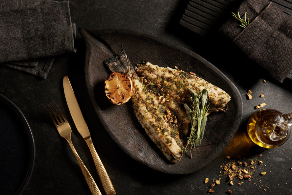 Branzino dish at Sparrow