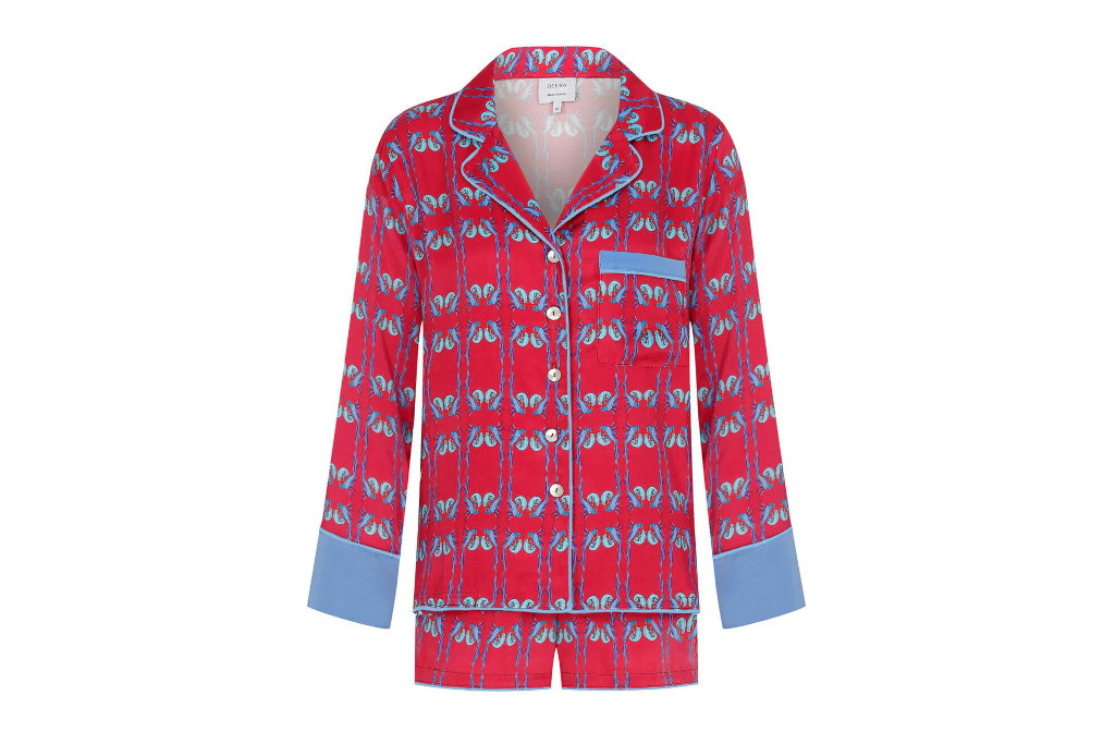 Red and blue pyjama set
