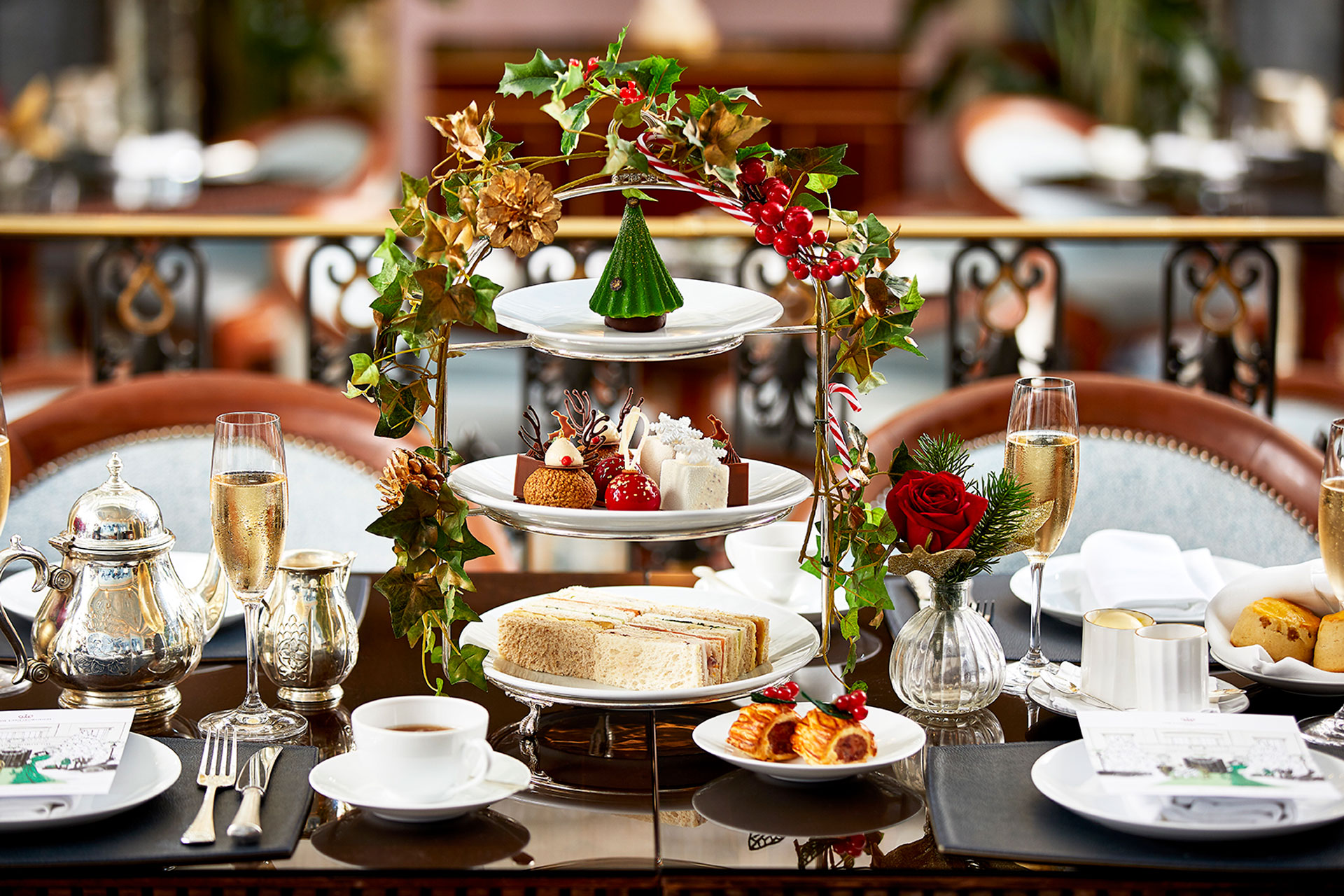 Festive afternoon tea at The Lanesborough