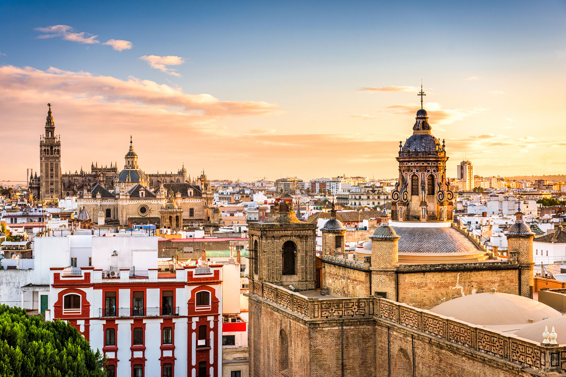 Seville at dusk