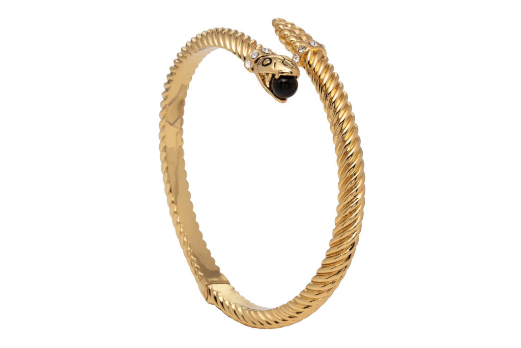 Gold snake bangle