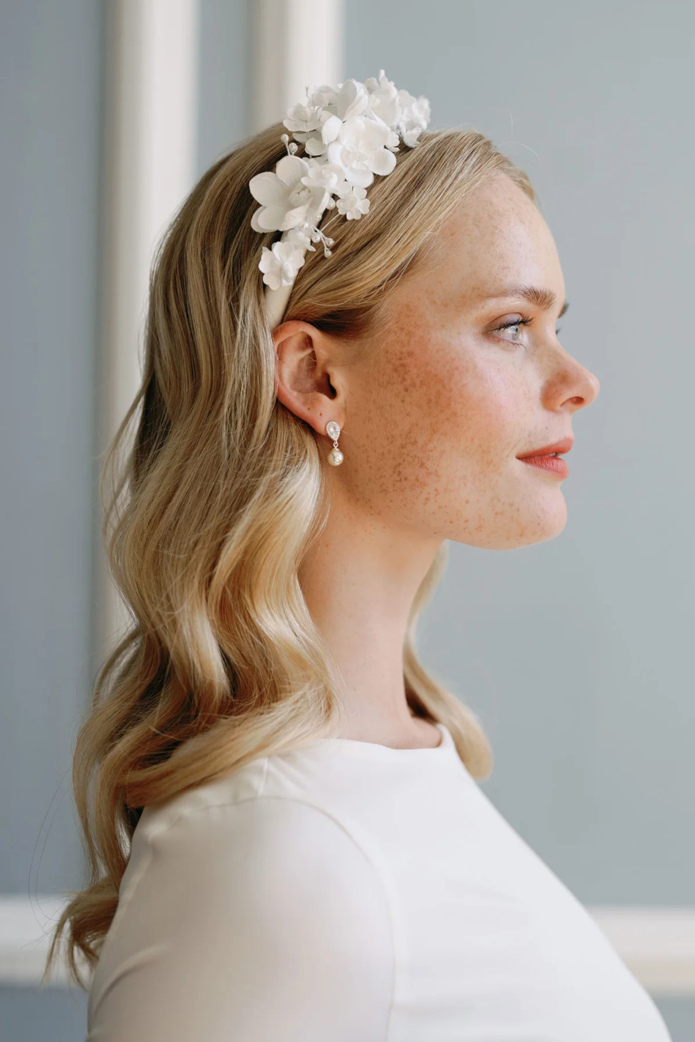 Woman wearing headband