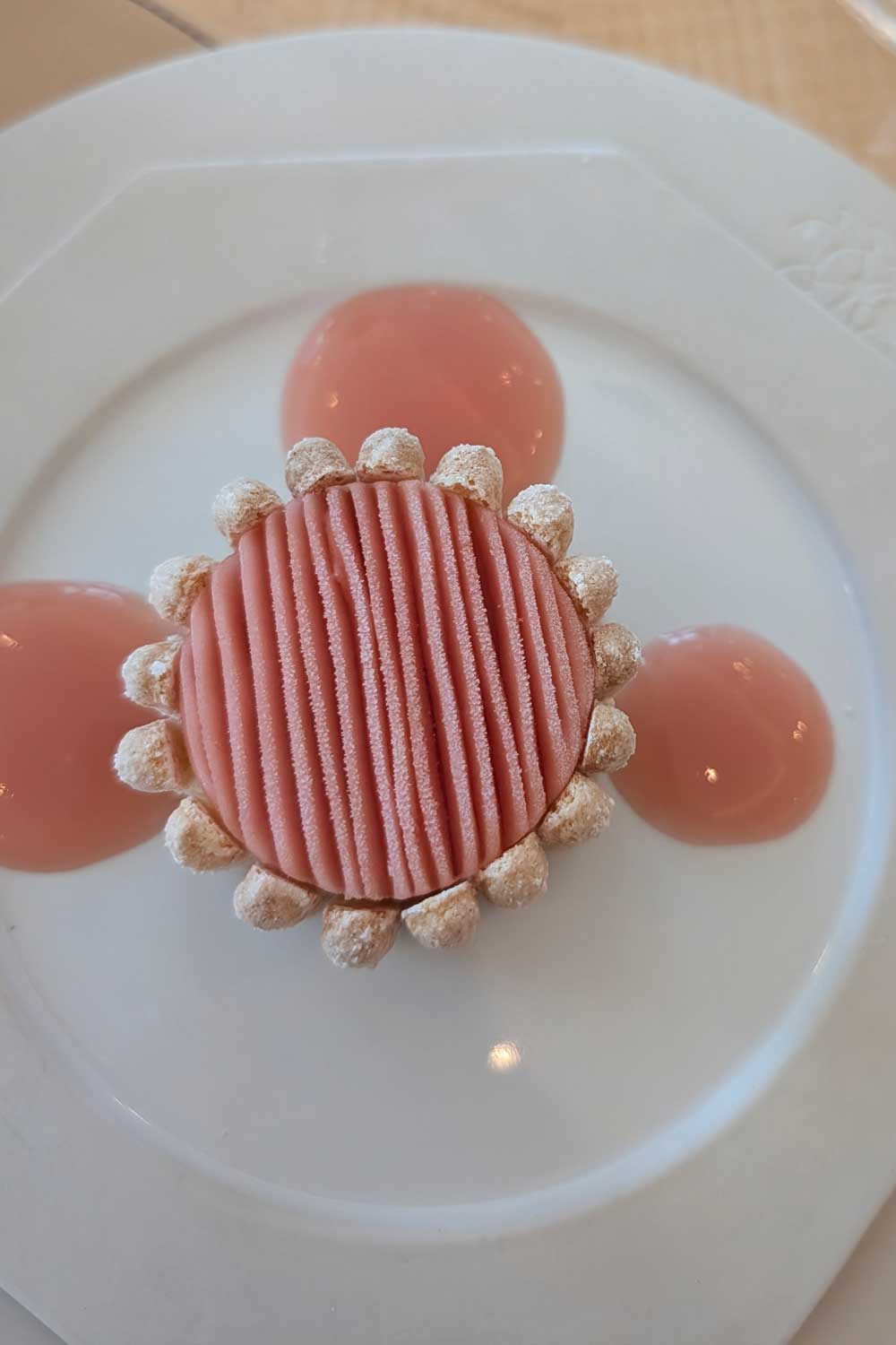 The Peach Charlotte at Le Tout Paris